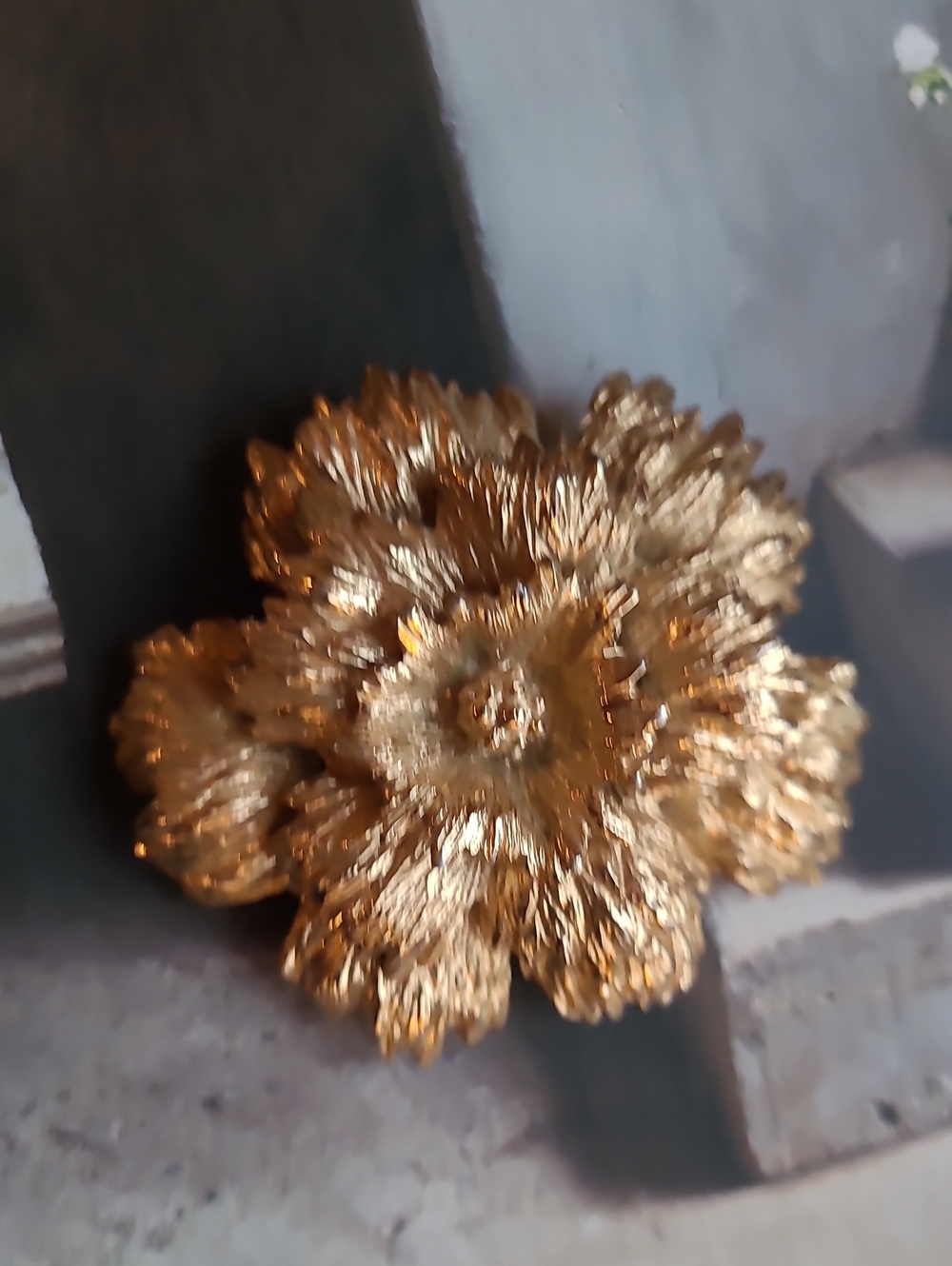 Gold Floral Metal Wall Accent Monet